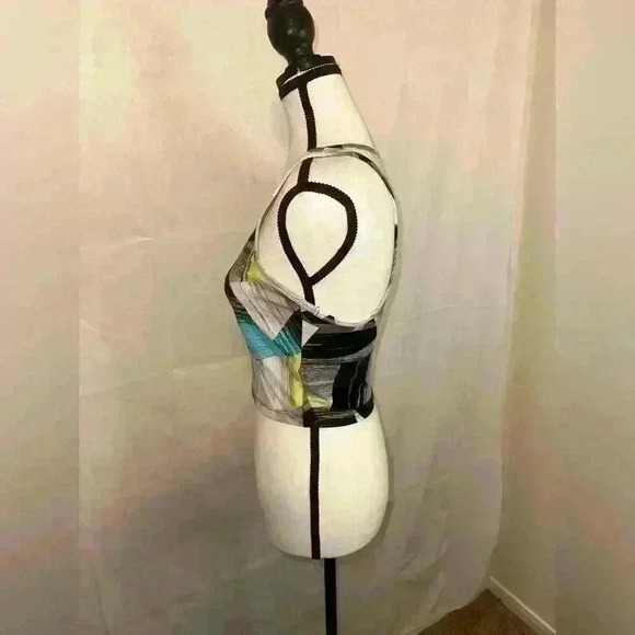 Calvin Klein Athletic Performance Racerback Cropped‎ Tank Top Prism Women's Sz M - Picture 6 of 7